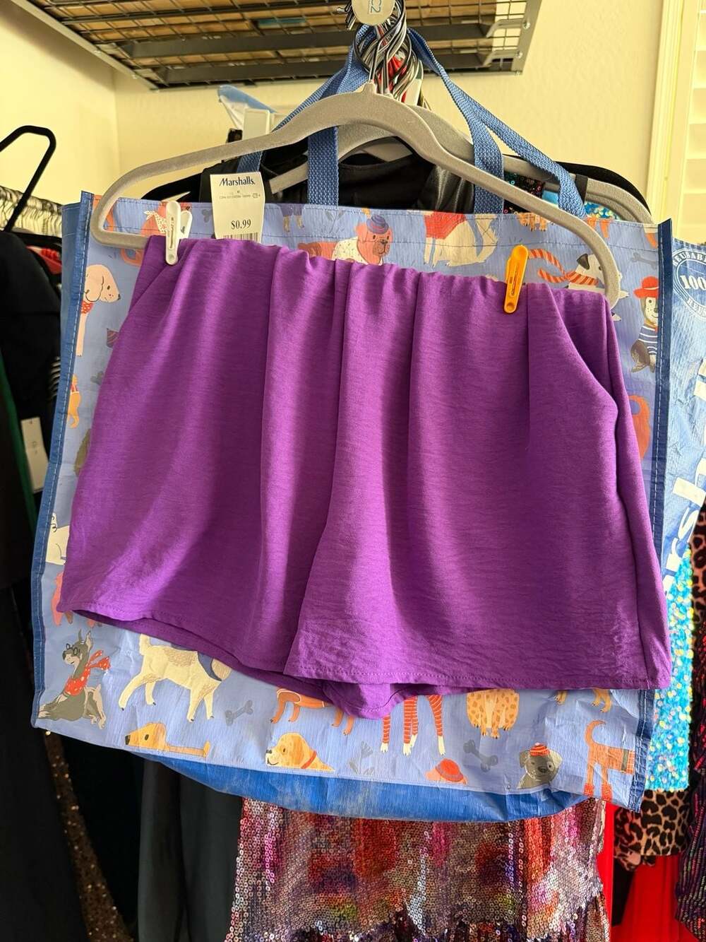 Shorts de crepé - Morado - Ladies
